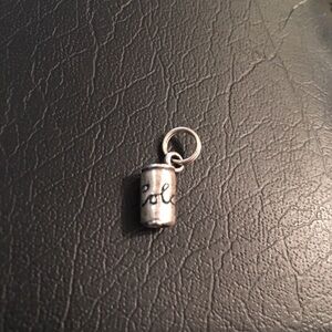 Silver Cola Can Charm Pendant